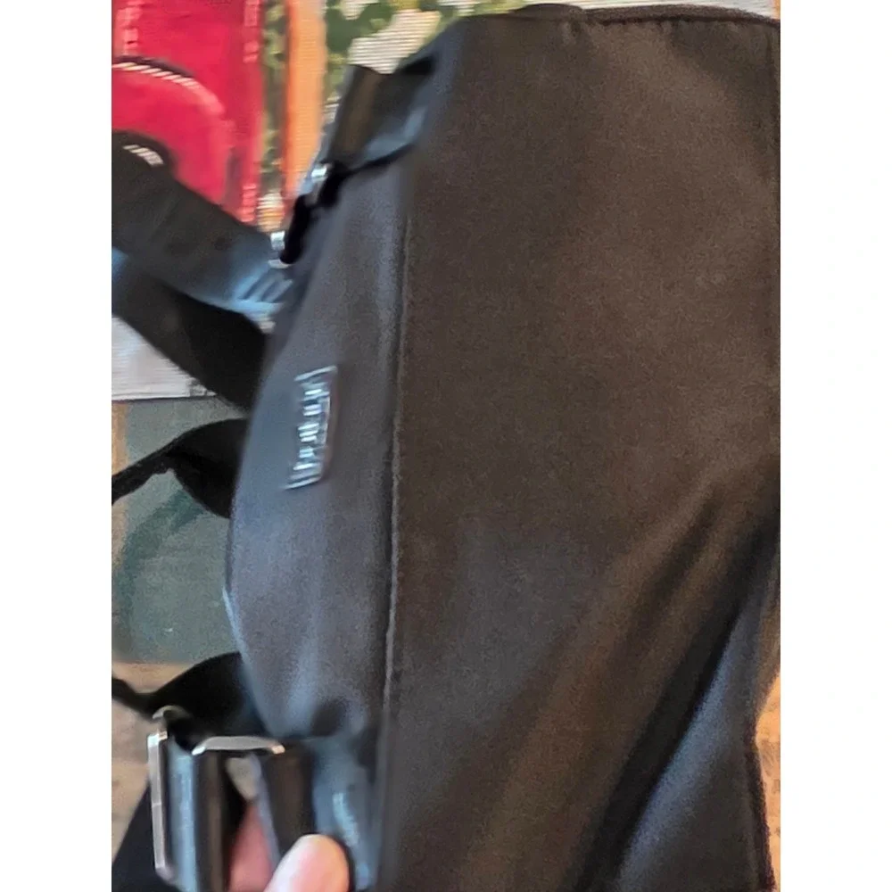 Botkier‎ New York Black Nylon Leather Flap Backpack